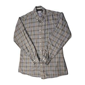 Cinch - Brown Plaid Long Sleeve Button Down Western Shirt - Mens XL